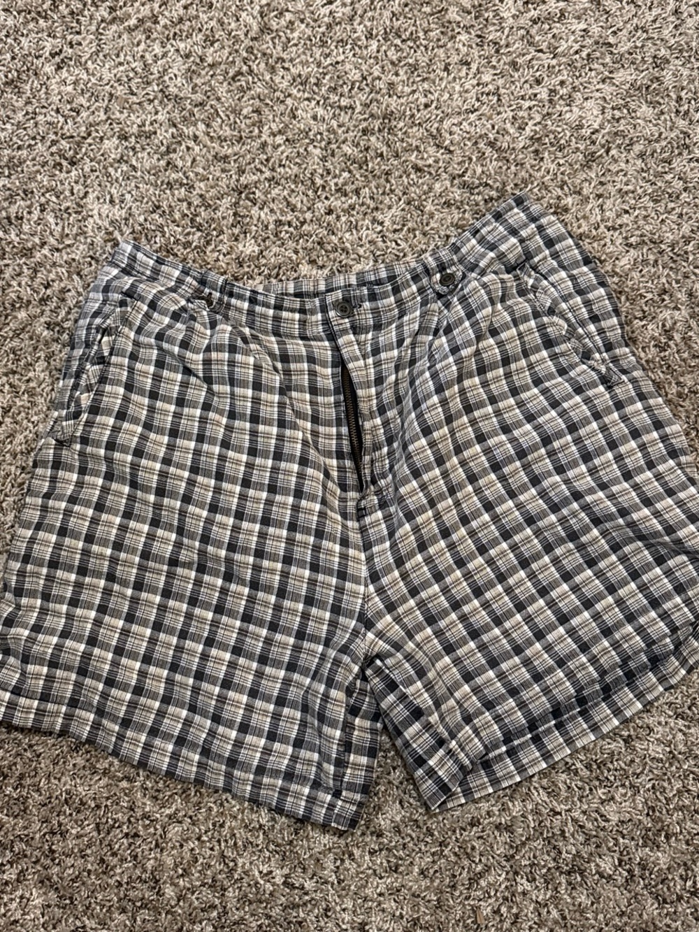 Vintage Fashion Bug plaid shorts